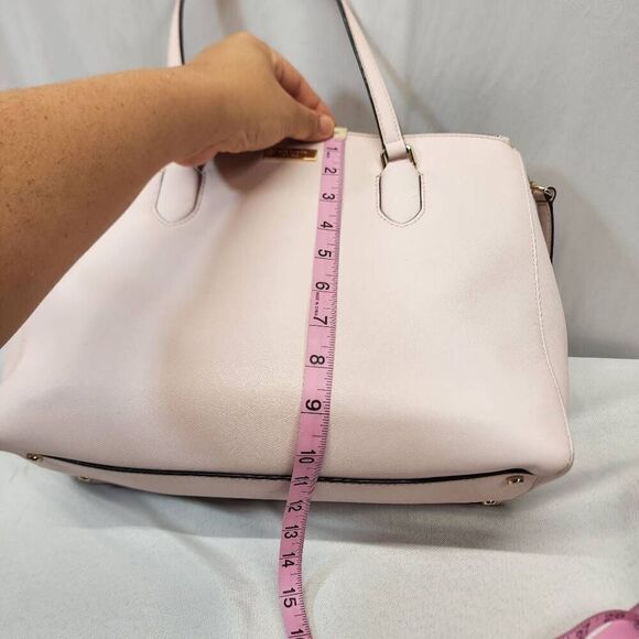 Kate Spade Women's Light Pink Laurel Way Leighann Saffiano Leather Satchel Bag - Picture 6 of 13